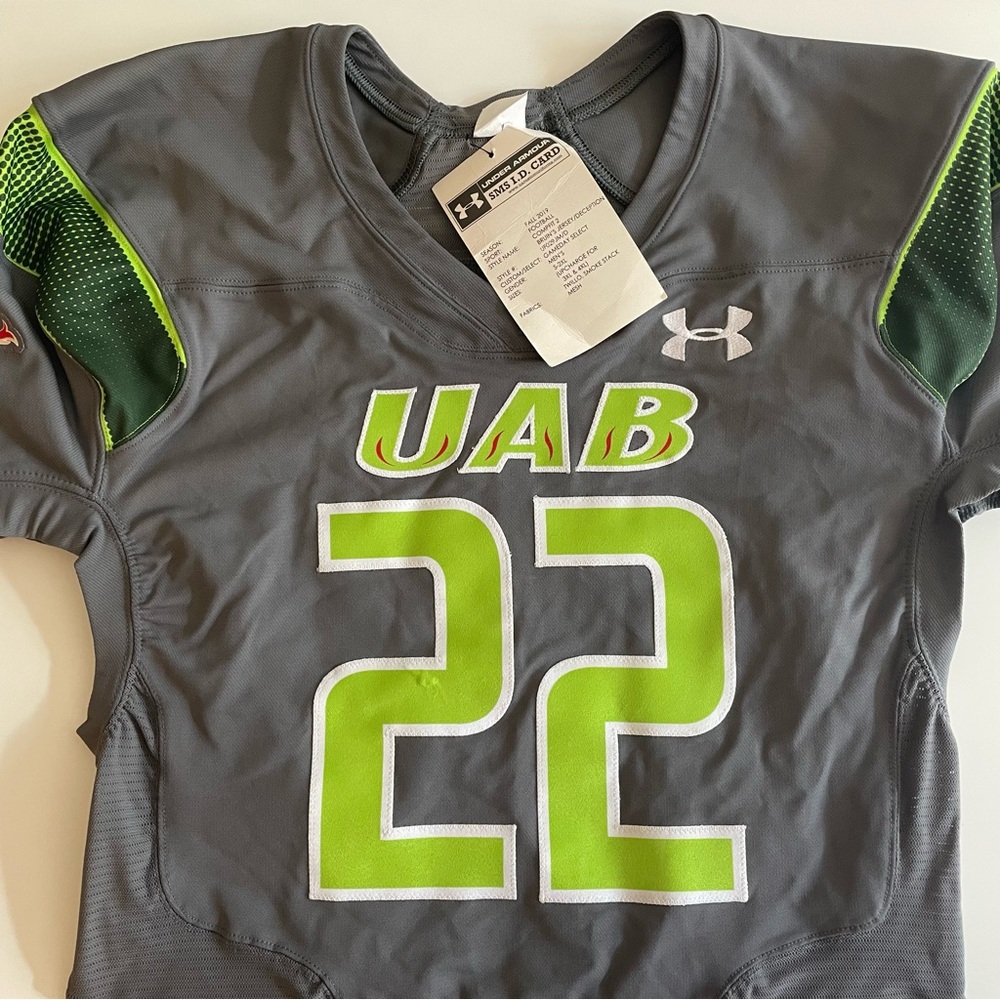 Under Armour University of Alabama Birmingham Game Issued NWT Football Jersey XL